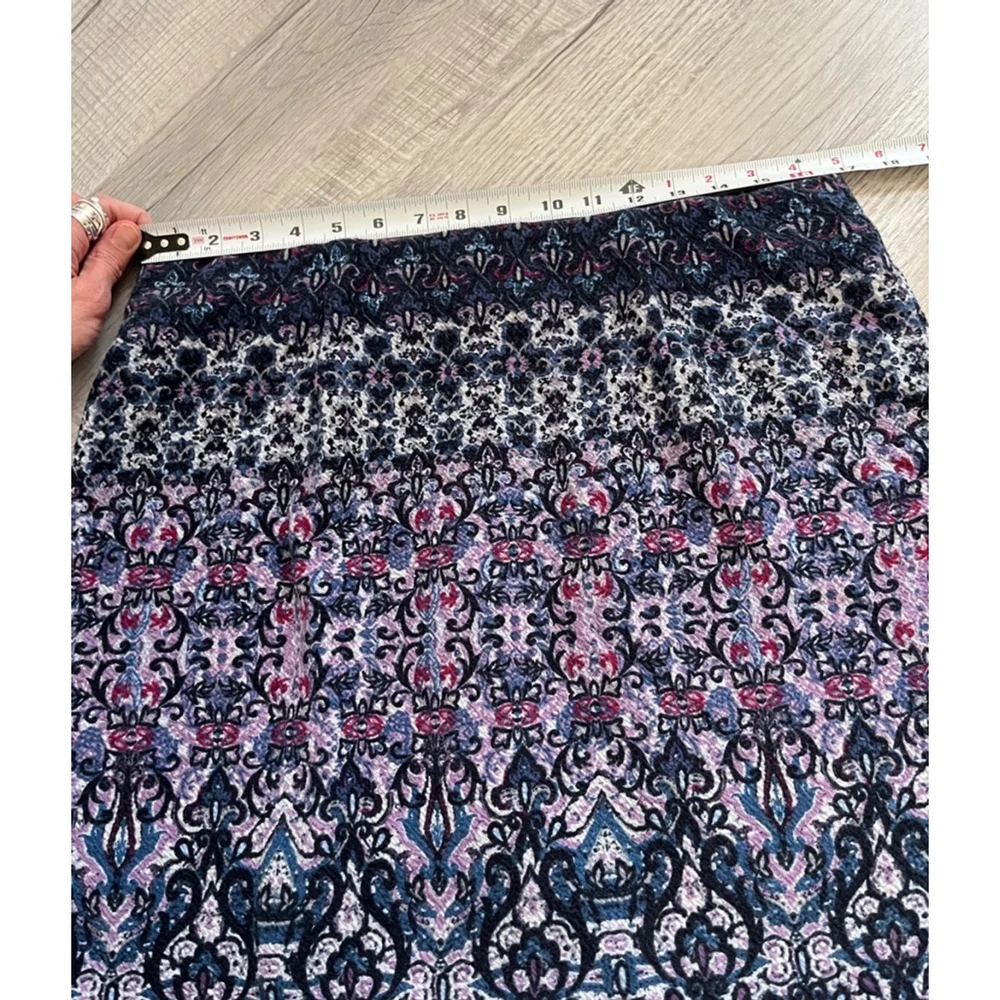 J. Jill patterned lined skirt size M